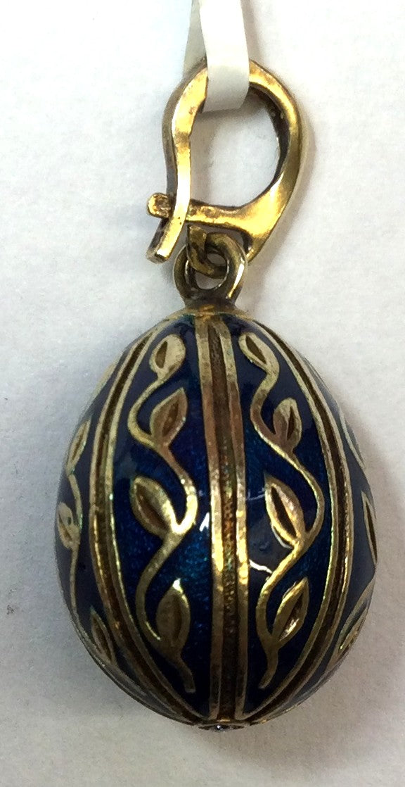 Gld On Silver Blue Enam