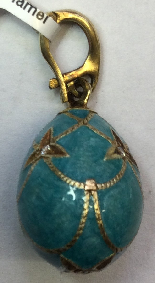 Gld On Silver Turq Enamel