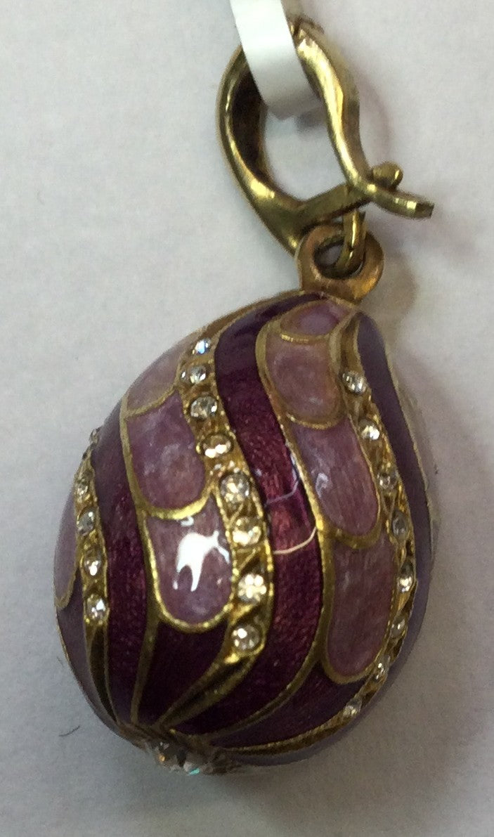 Gld On Silver Violet Enam