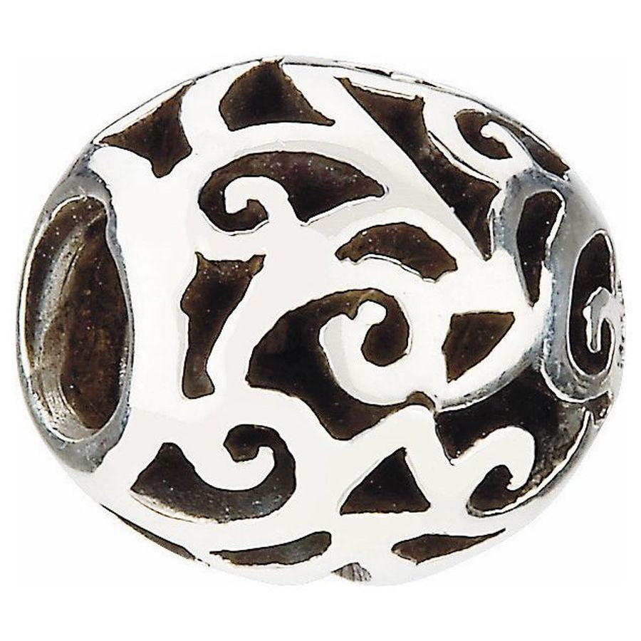 Silver Bead- Hollow Filigree