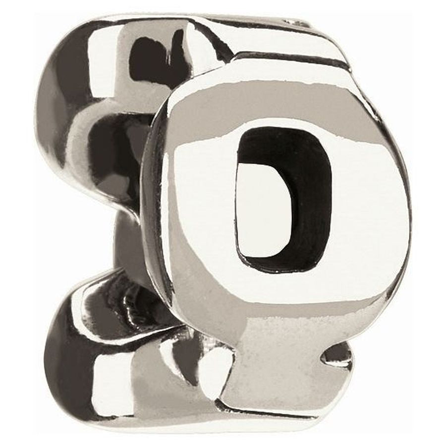 Silver Bead - Letter Q
