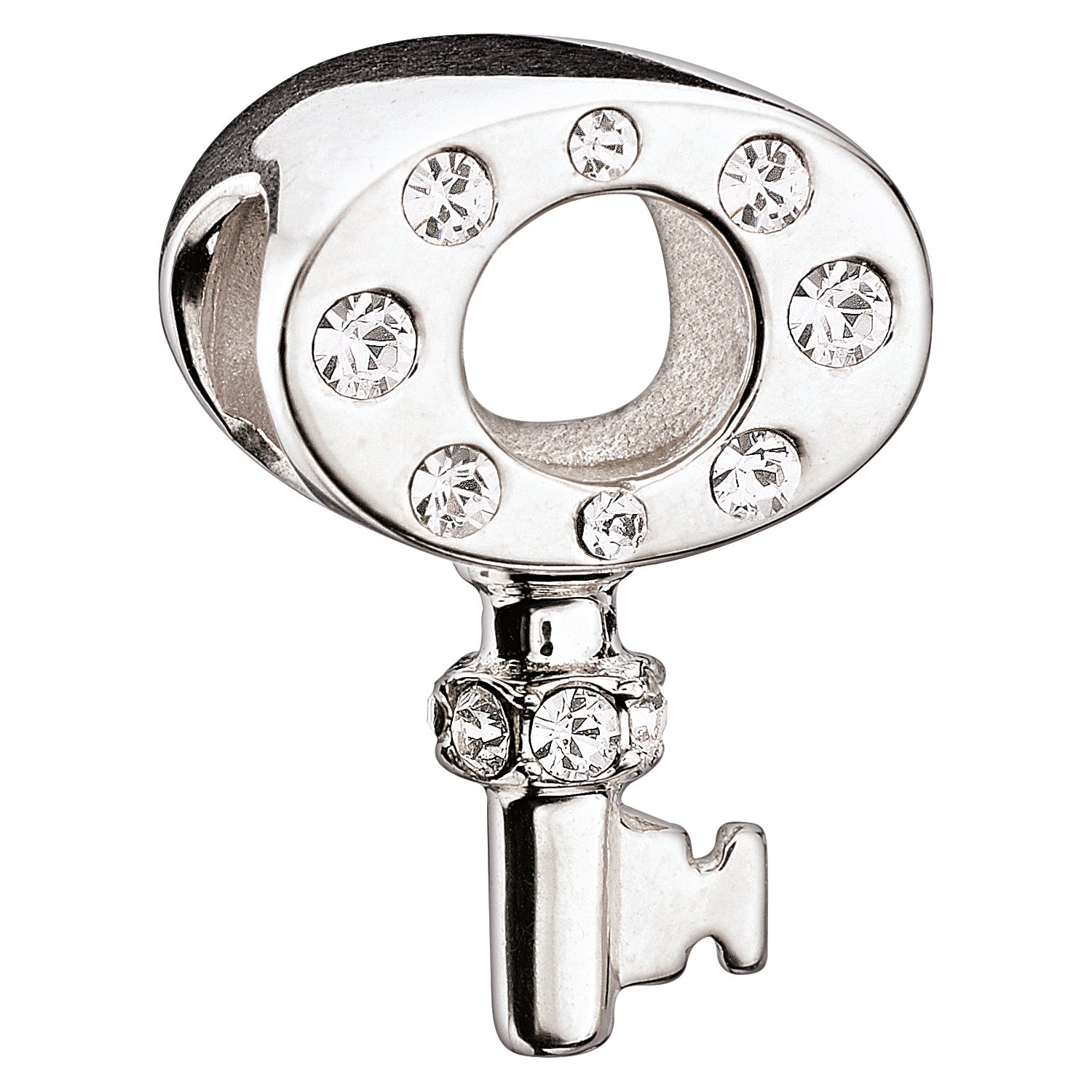 Silver bead -  Lucky Key