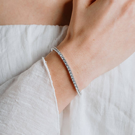 Claw Set Zirconia Tennis Bracelet