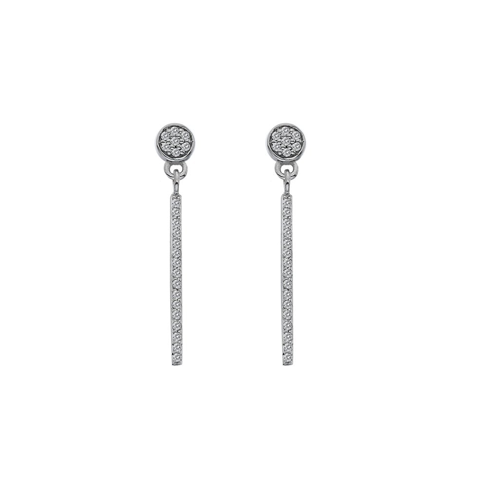 9ct White Gold Tranquility Earrings