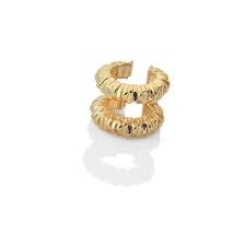 Jac Jossa Gold Plated Silver Believe Double Ear Cuff