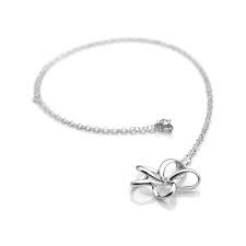 Silver Nature Flower Pendant & Chain