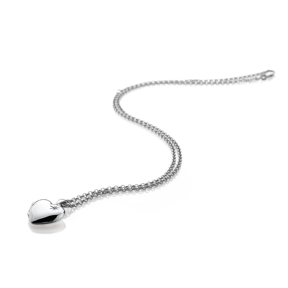 HD Silver Memories Heart Pendant + Chain