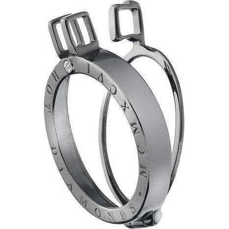 Hot Diamonds Emozioni 33mm Black Rhodium Plated Coin Keeper