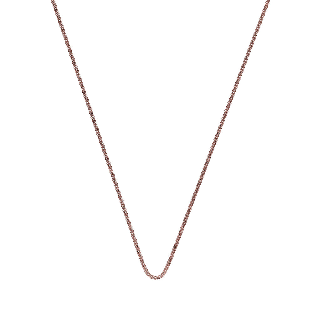 Emozioni rose gold plate Popcorn link chain
