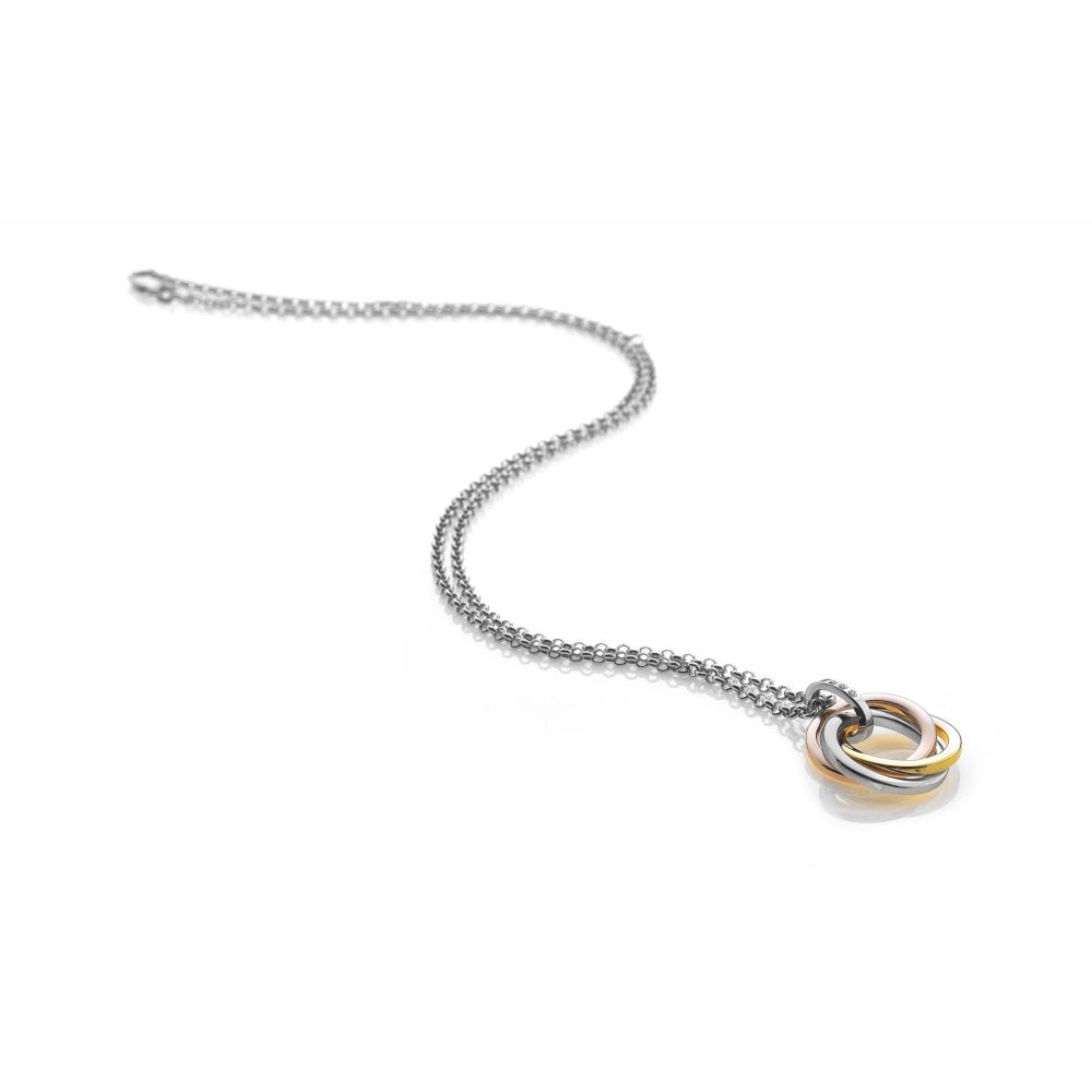 Trio Calm Diamond Set Pendant on a 18'-22' Extendable Chain