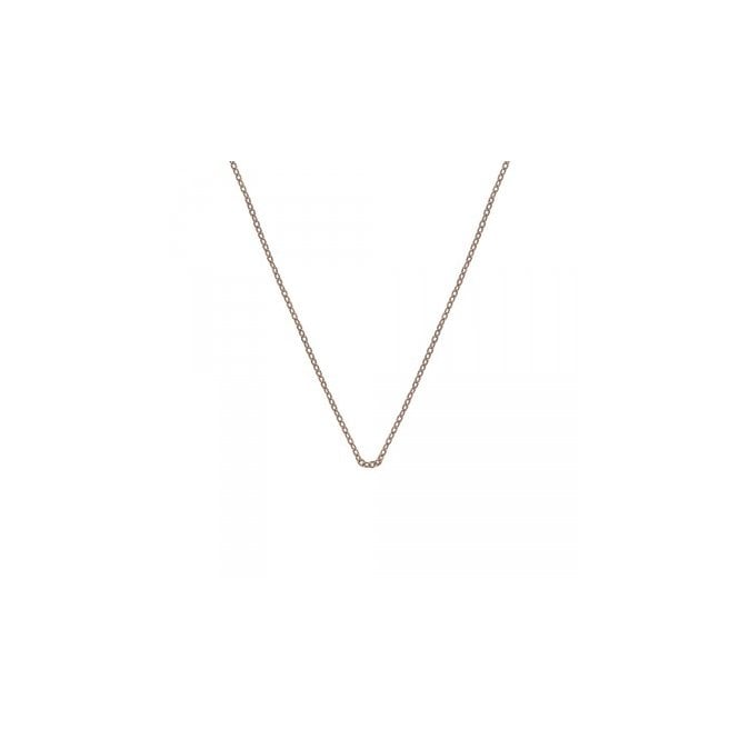 Silver Rose Gold Plated 16-18' Belcher Link Chain