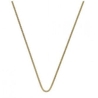 Emozioni gold plated silver Popcorn link chain.