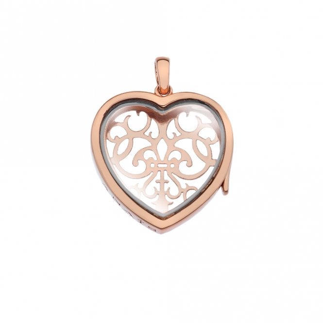 Anais Rose Gold Plated Patterned Love Locket