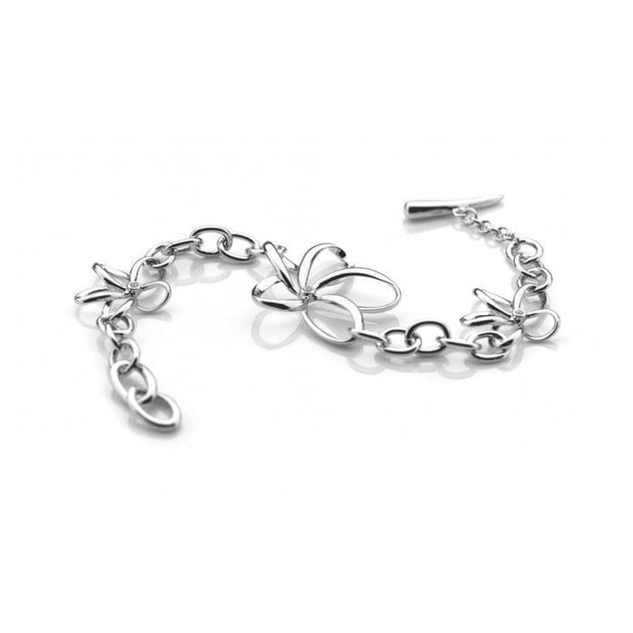 Silver Paradise Open Petal Bracelet