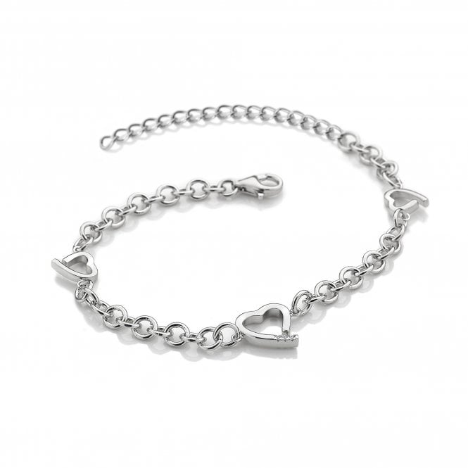 HD Silver Warm Heart Bracelet