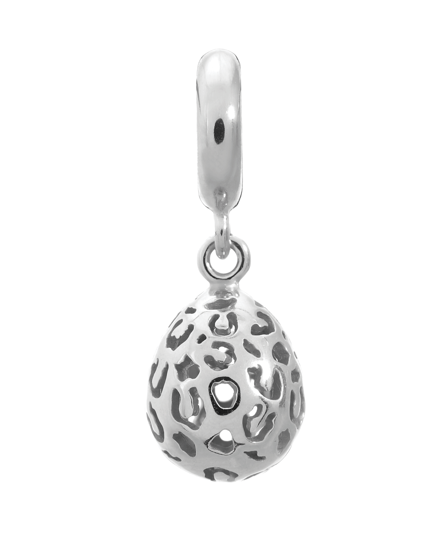Silver Leopard Cut Drop