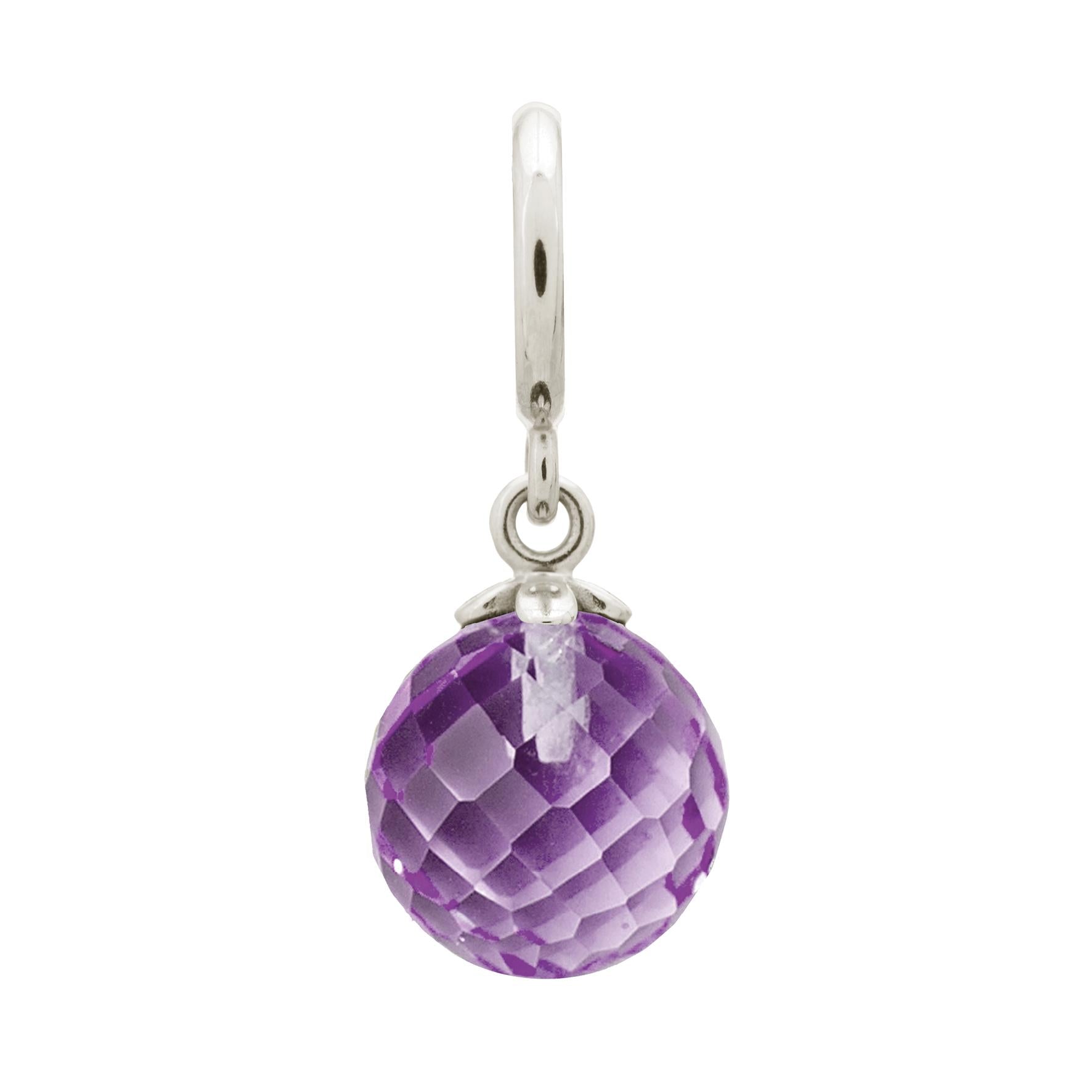 Amethyst Love Drop Sil
