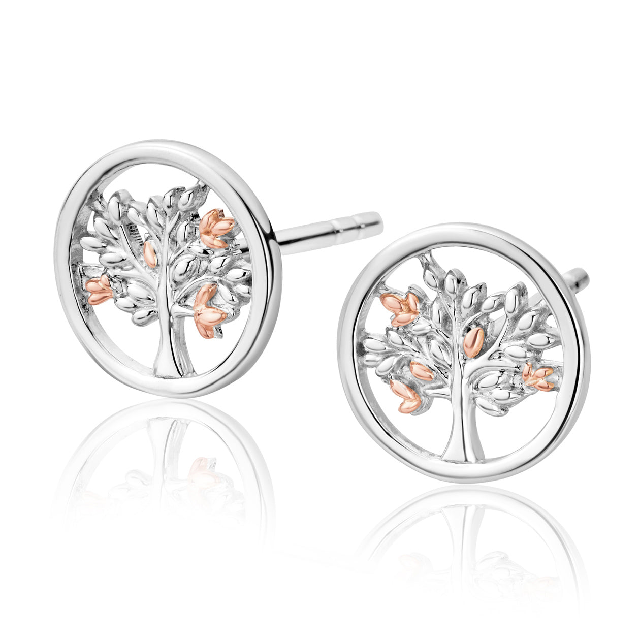 Silver Tree Of Life Stud