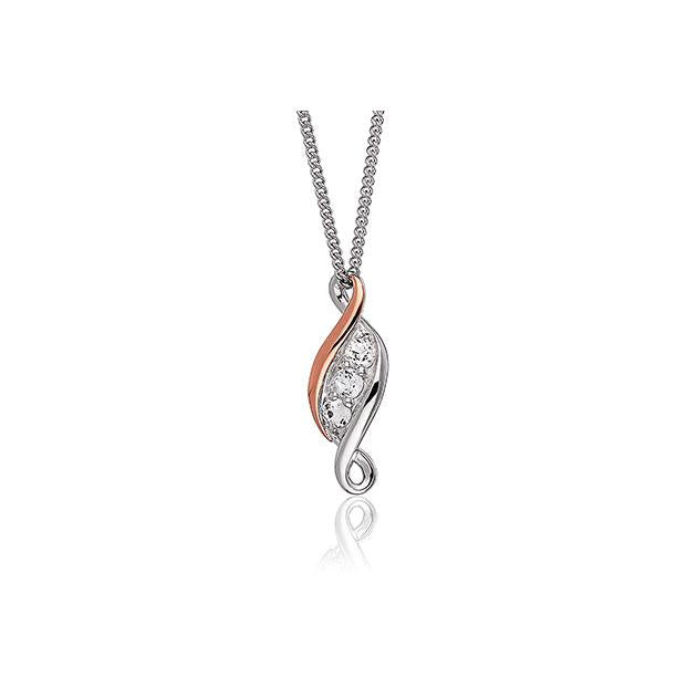 Past Present Future® Sterling Silver Pendant with Topaz