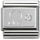 Composable Classic Zodiac Stainless Steel Cub. Zirc And 925 Silver (Leo)