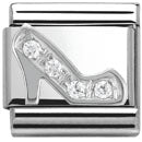 Composable Cl Symbols Steel Cubic Zirconia And Silver 925 (Shoe)