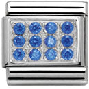 Composable Cl Pave In Stainless Steel Cubic Zirconia And 925 Silver (Blue)