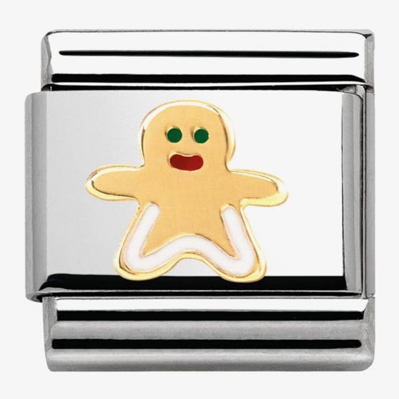 Composable Classic Stainless Steel With Enamel And 18k Gold Madame & Monsieur -  Gingerbread man