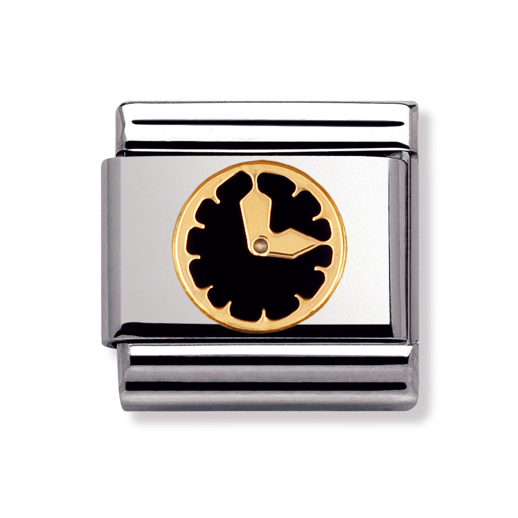 Composable Classic Stainless Steel With Enamel And 18k Gold Daily life - Clock