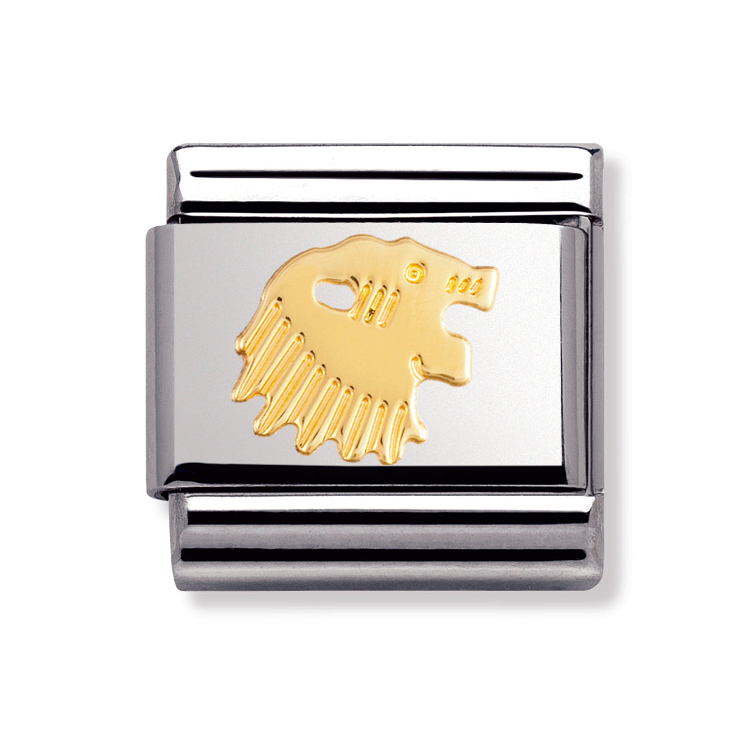 Composable Classic Zodiac In Stainless Steel With 18k Gold (Leo)