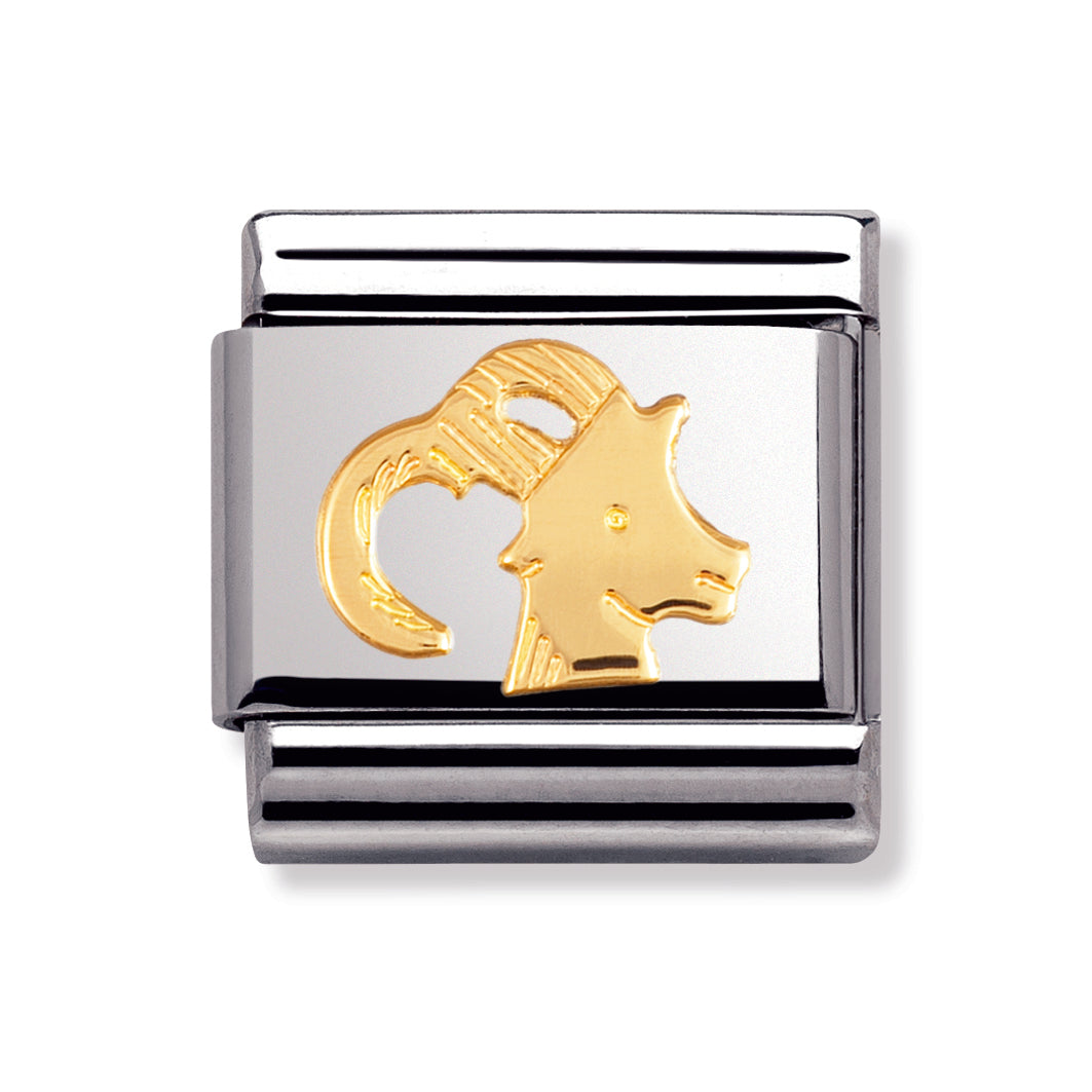 Composable Classic Zodiac In Stainless Steel With 18k Gold (Capricorn )