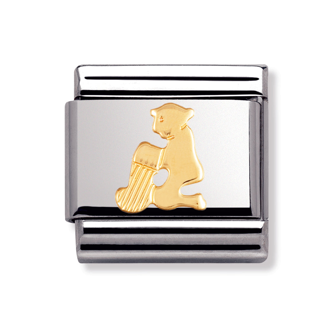 Composable Classic Zodiac In Stainless Steel With 18k Gold (Aquarius)