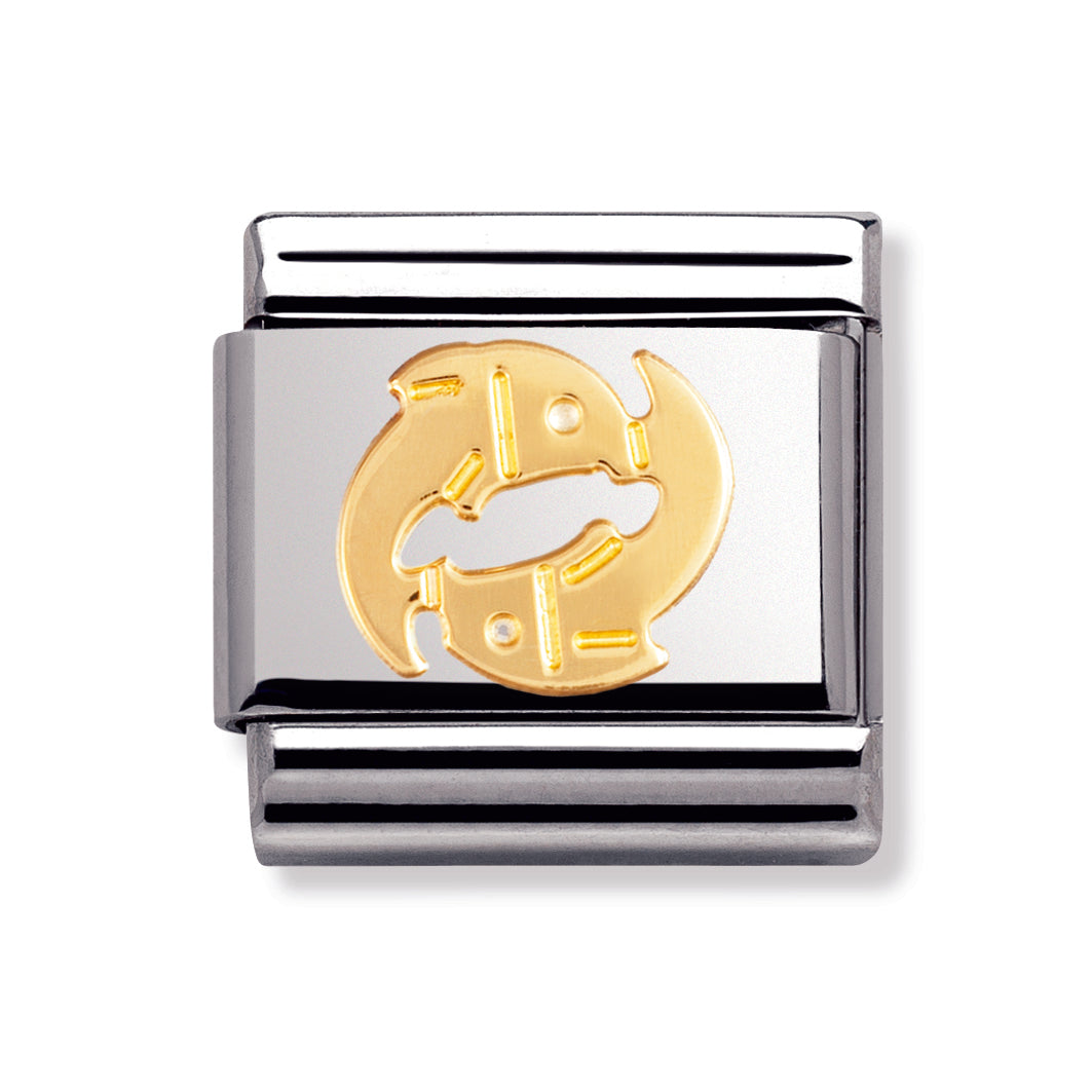 Composable Classic Zodiac In Stainless Steel With 18k Gold (Pisces)