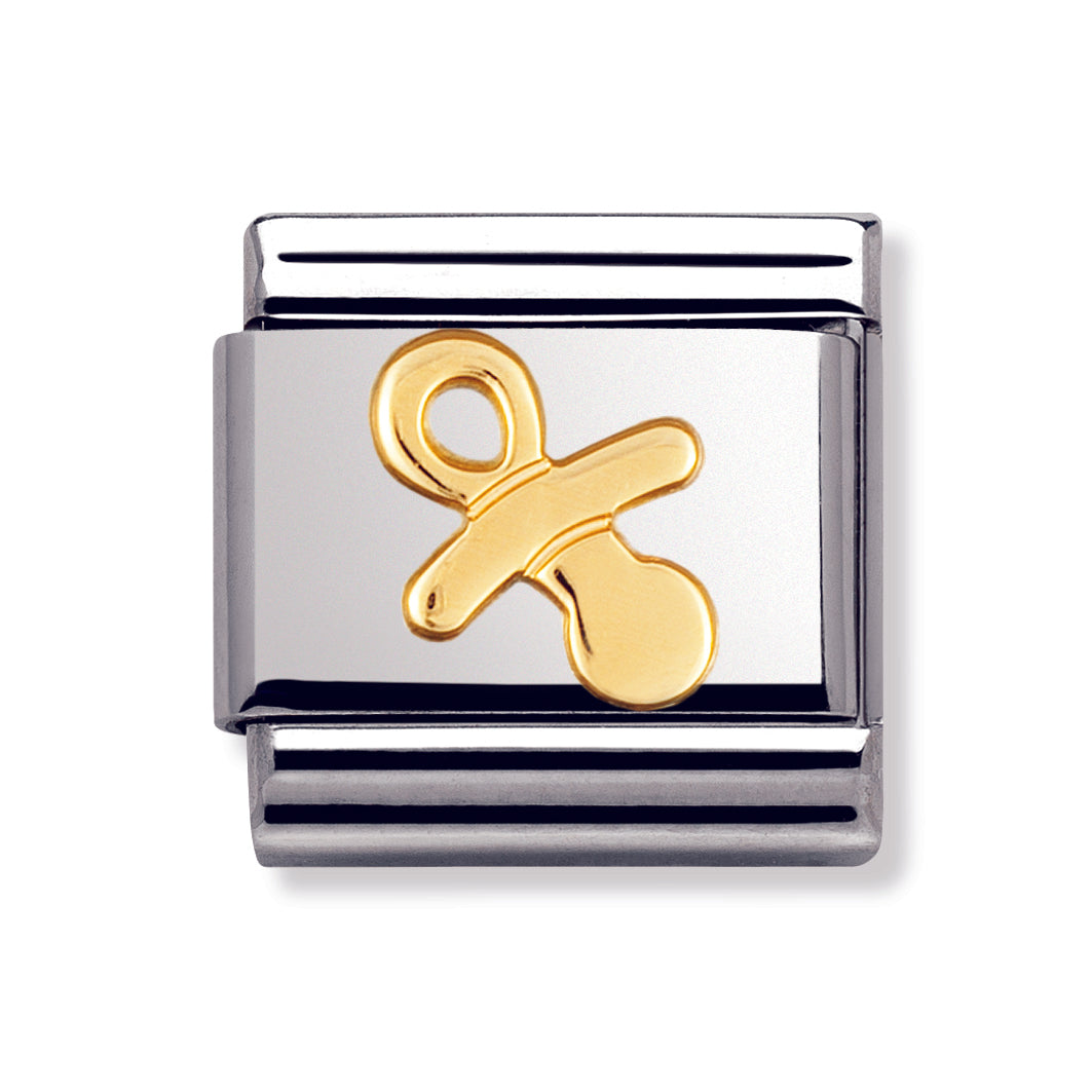 Composable Classic Daily Life In Stainless Steel With 18k Gold (Pacifier)