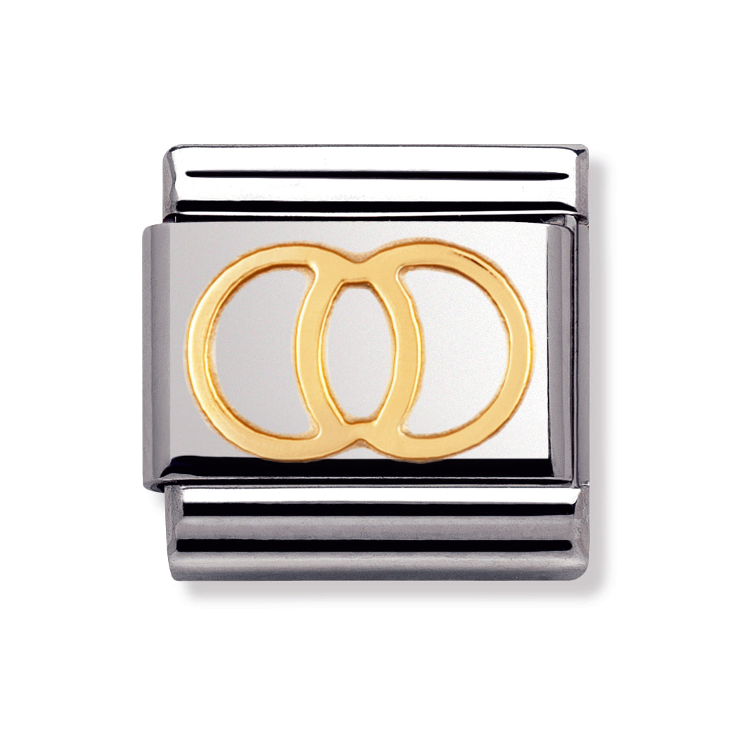 Composable Classic Daily Life In Stainless Steel With 18k Gold (Wedding Rings)