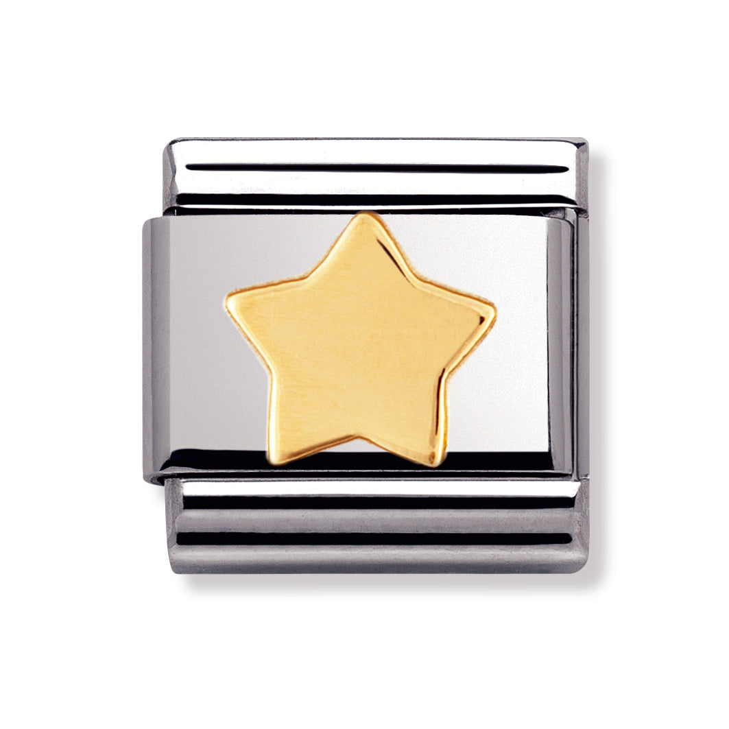 Composable Classic Fun In Stainless Steel With 18k Gold (Star)