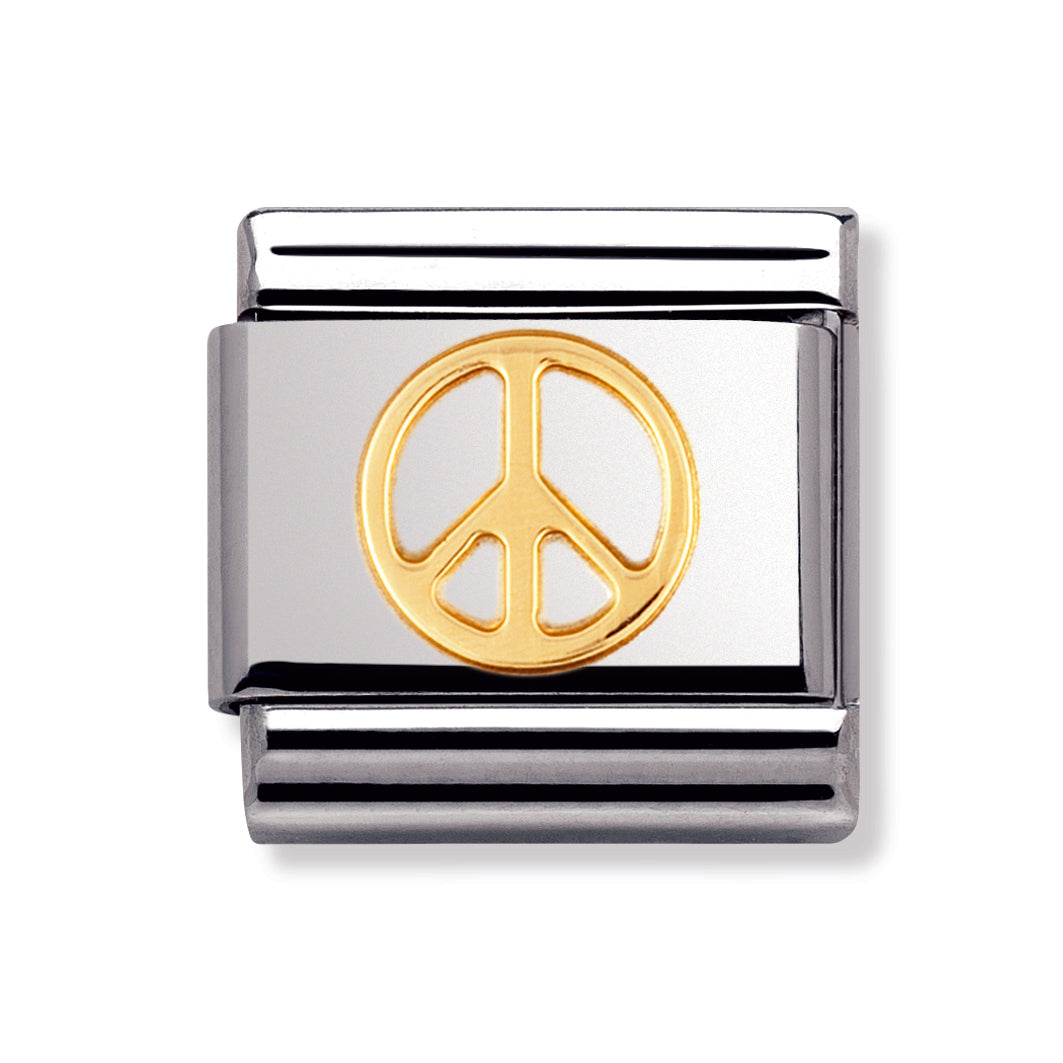 Composable Classic Love In Stainless Steel With 18k Gold (Peace )
