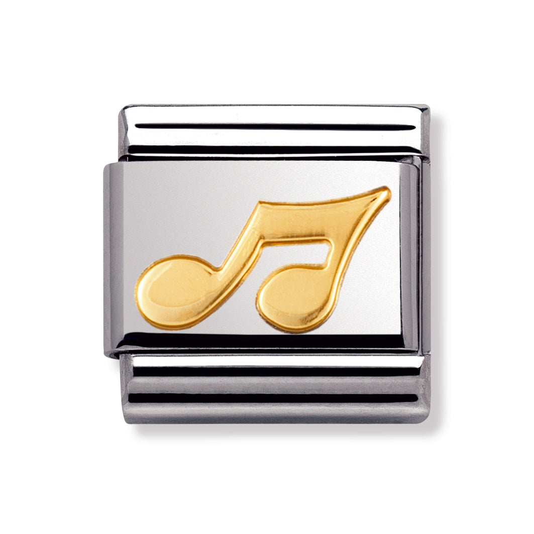 Composable Classic Music In Stainless Steel With 18k Gold (Musical Note)