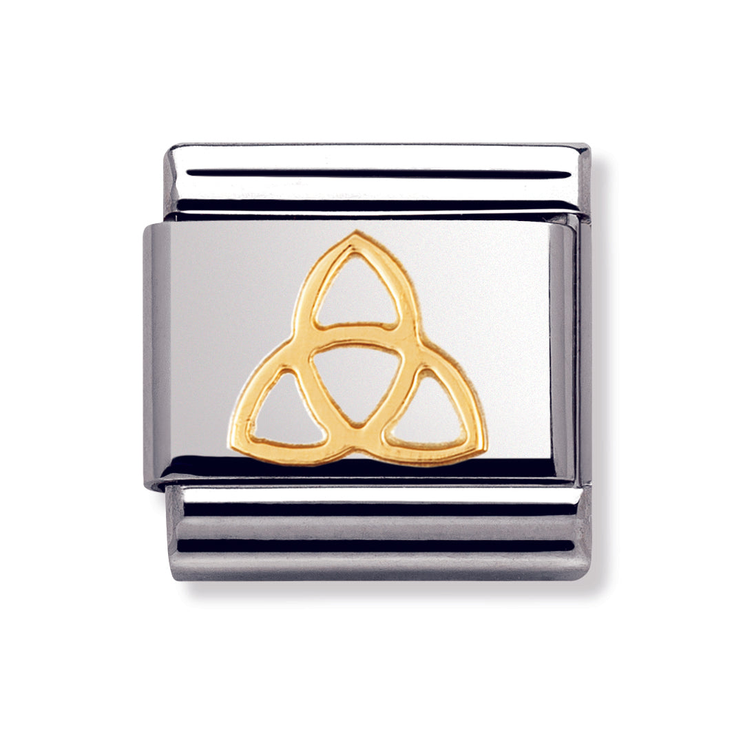 Composable Classic Celtic In Stainless Steel With 18k Gold (Trinity Knot)