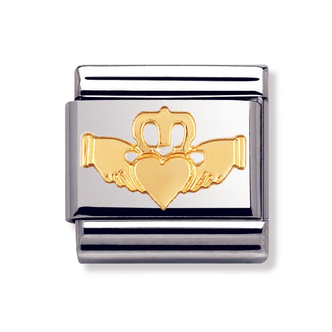 Composable Classic Celtic In Stainless Steel With 18k Gold (Claddagh)