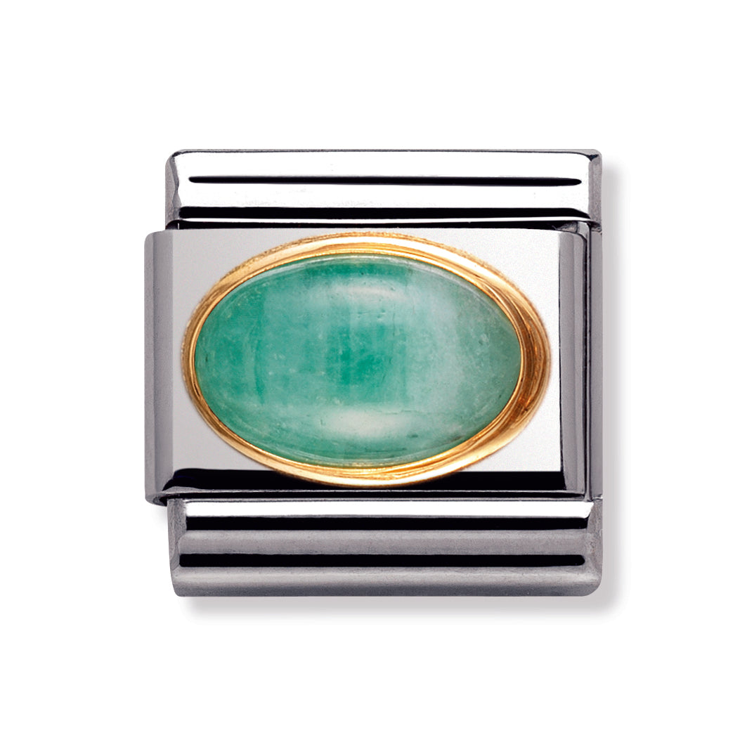 Ss&18ct Yellow Gold Emerald