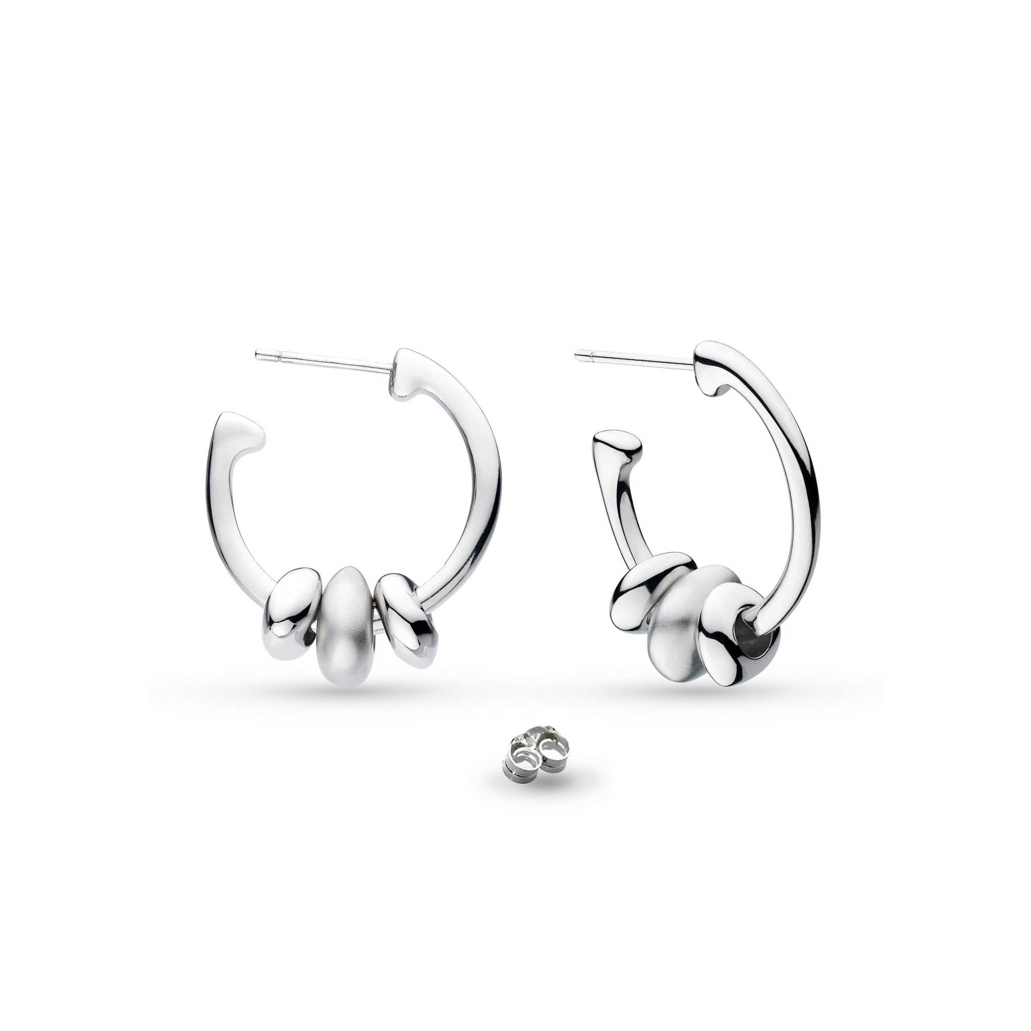 Silver Coast Tumble Trio Hoop Earrings