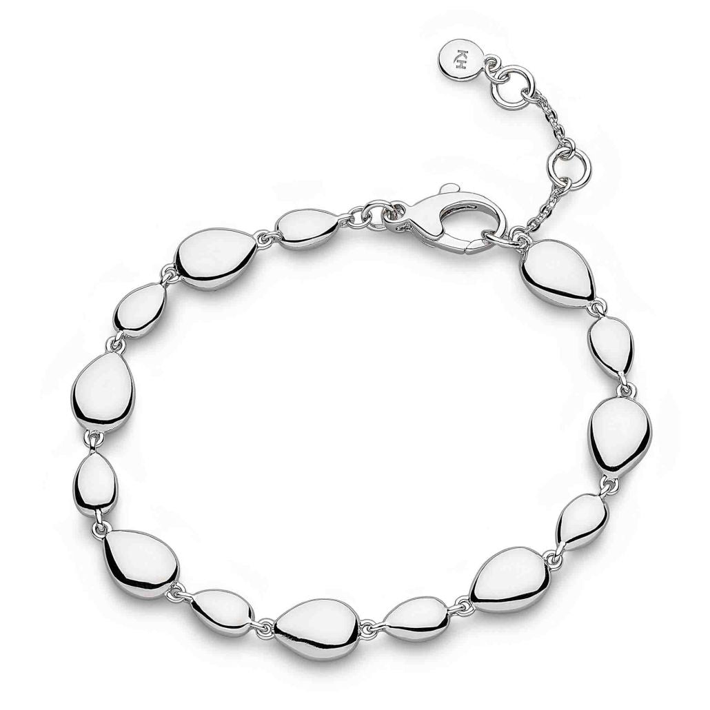Silver Coast Pebble Linking Pebbles Bracelet