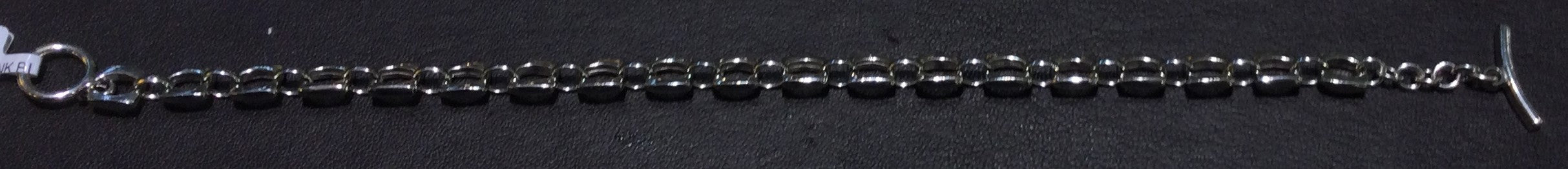 9ct White Gold Echo Link Blt