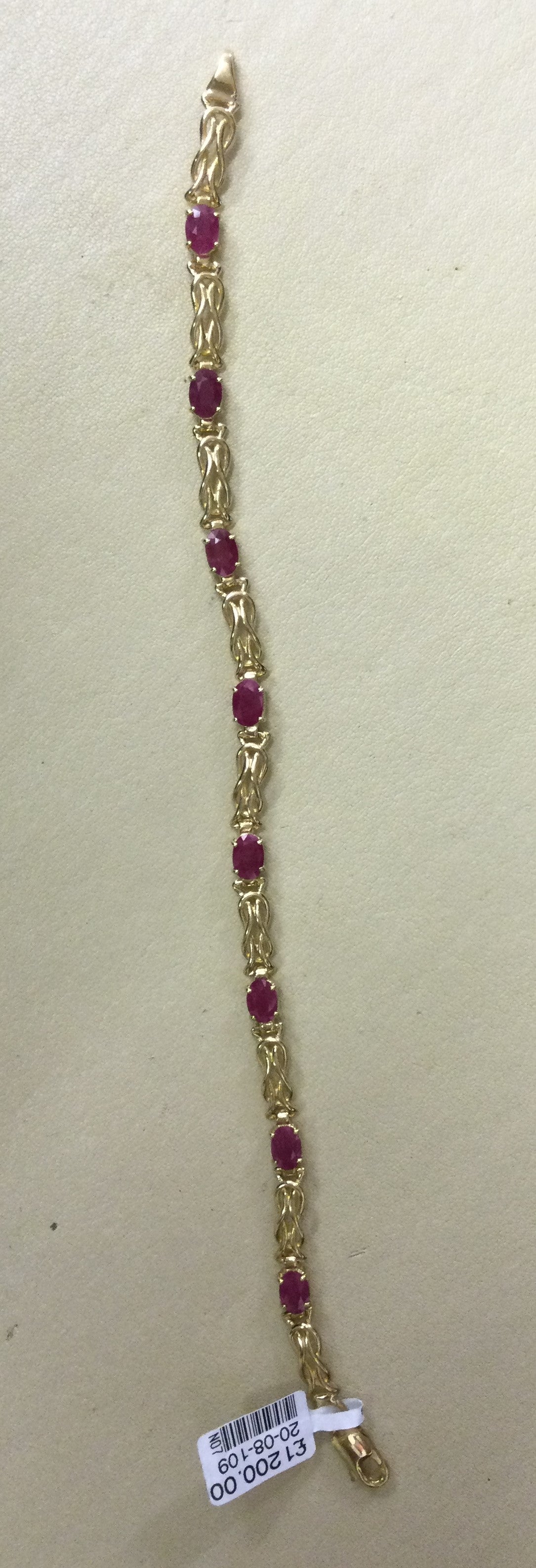 9ct Yellow Gold 8ovru+Ygold Fcy Links