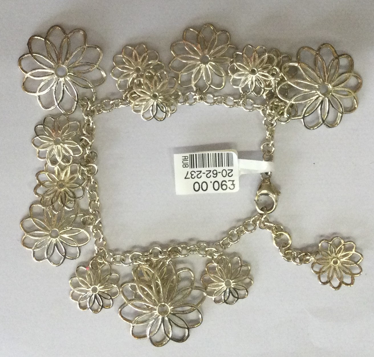 Silver Flower Bracelet