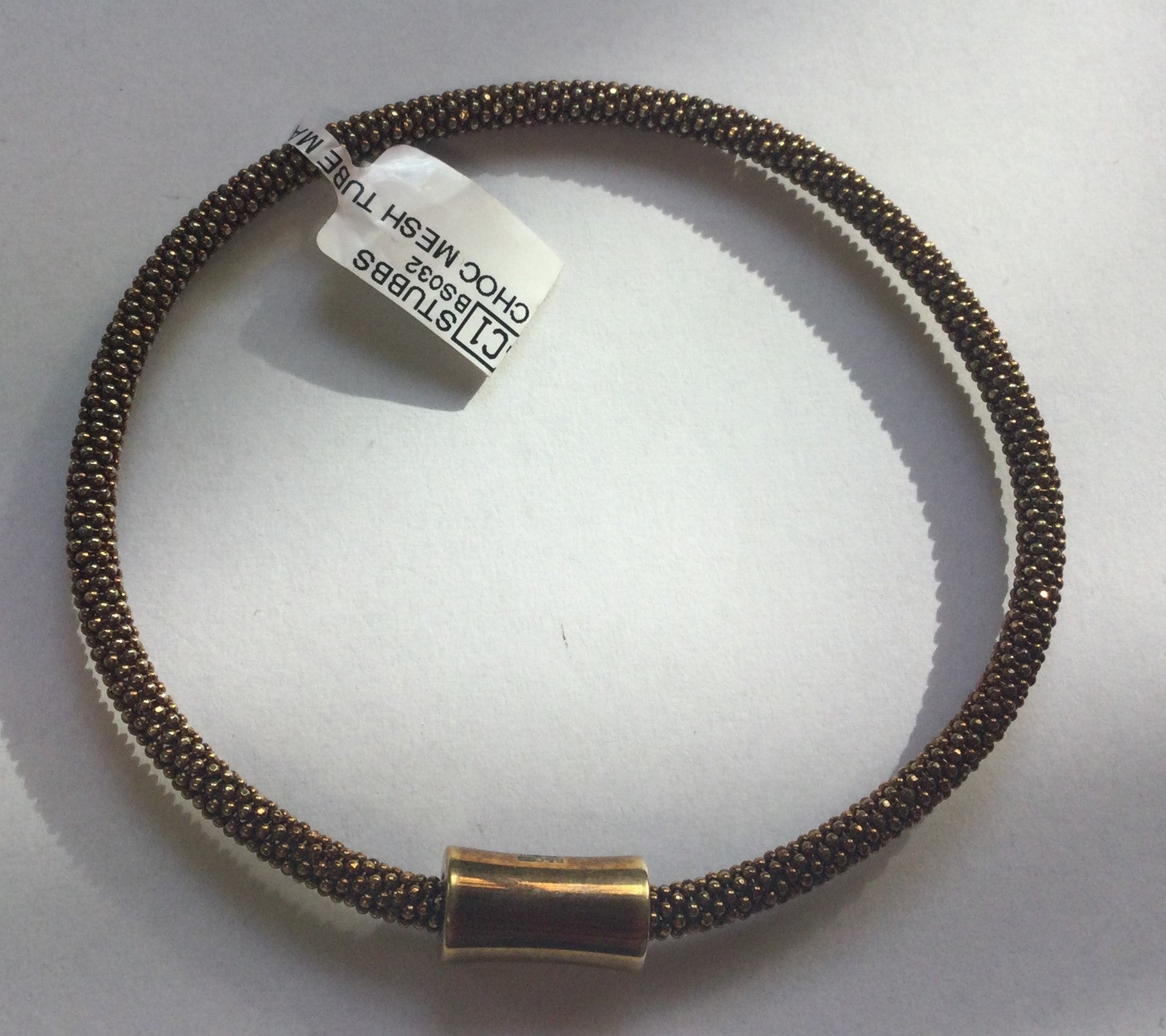 Silver enamel bead - Chocolate covered strawberry