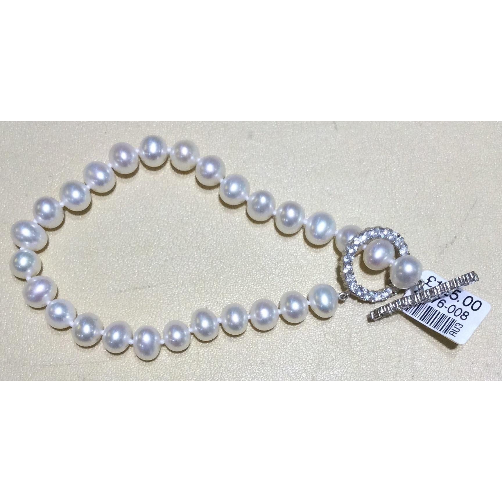 6-6.5mm Cfwp+Cz Silver Clasp