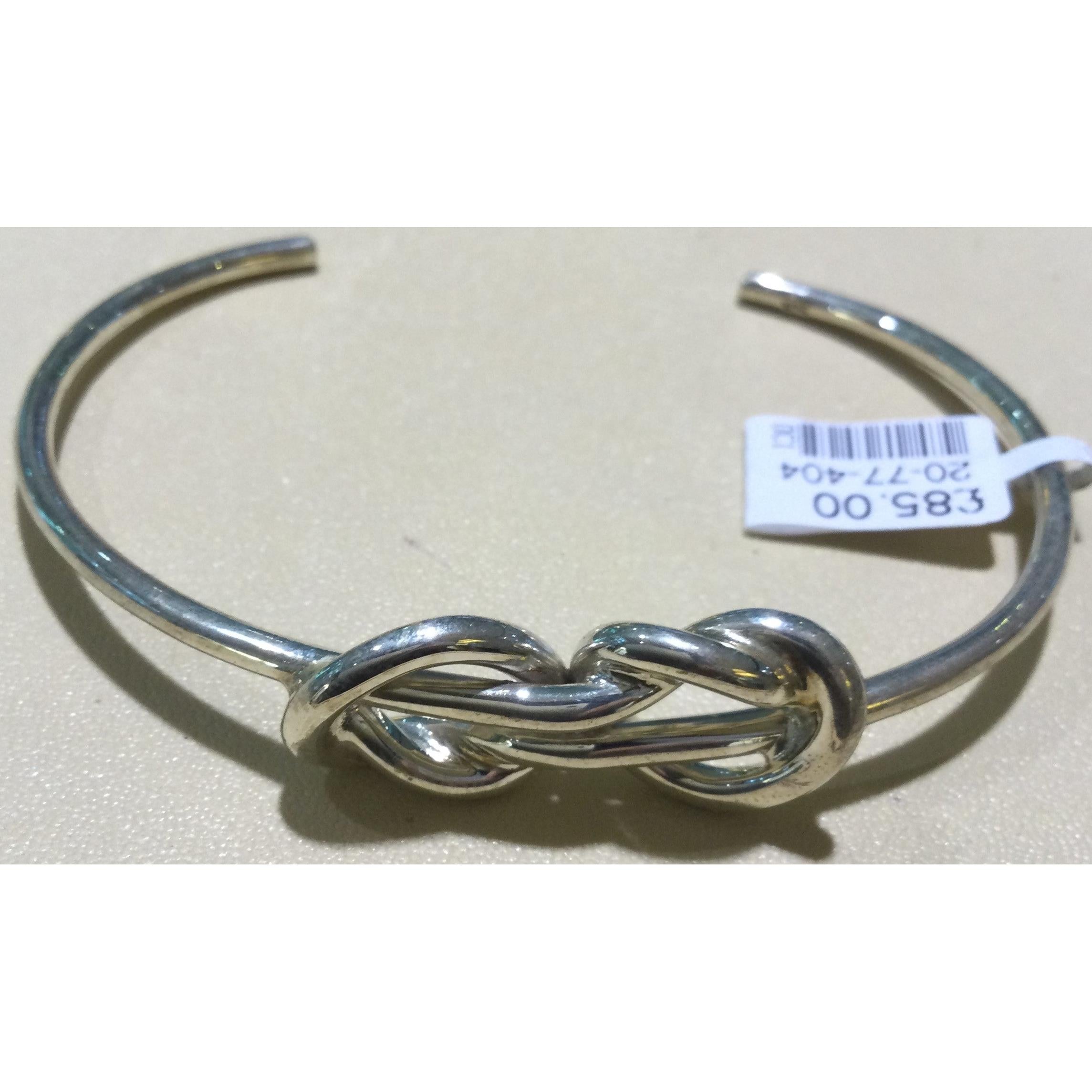 Silver Knot Detail Cuff 60mm