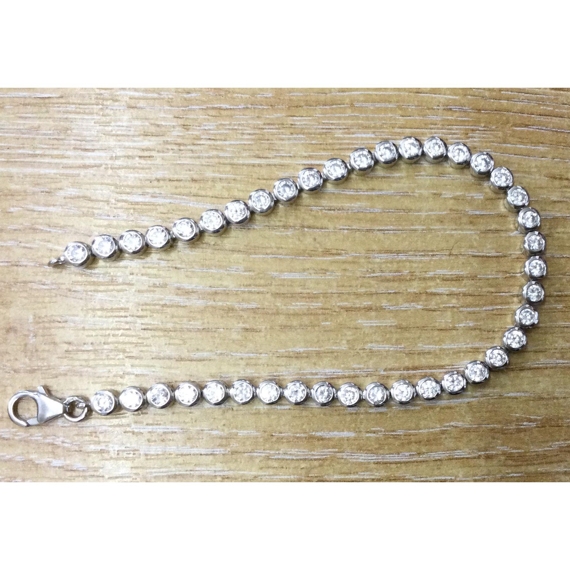 Silver 3mm Cz R/O Tennis Br