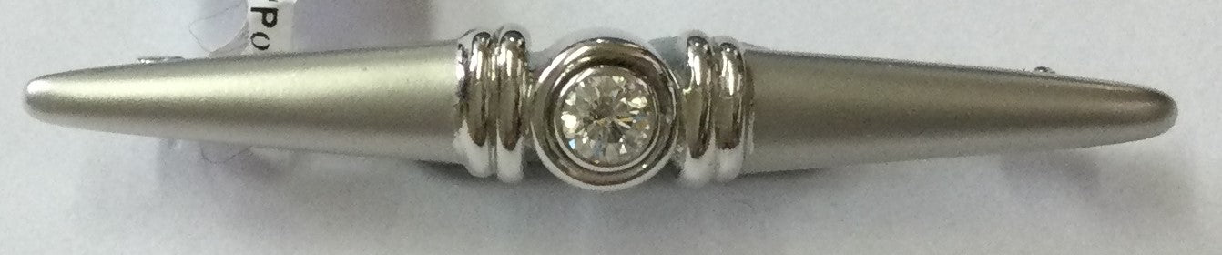 18ct White Gold Dia R/O Matt/Pol